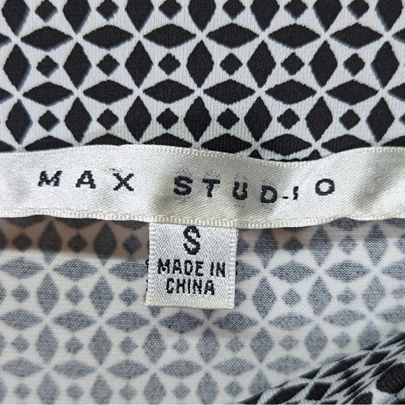 Max Studio black and white checkered midi pencil skirt size S EUC - Picture 4 of 6